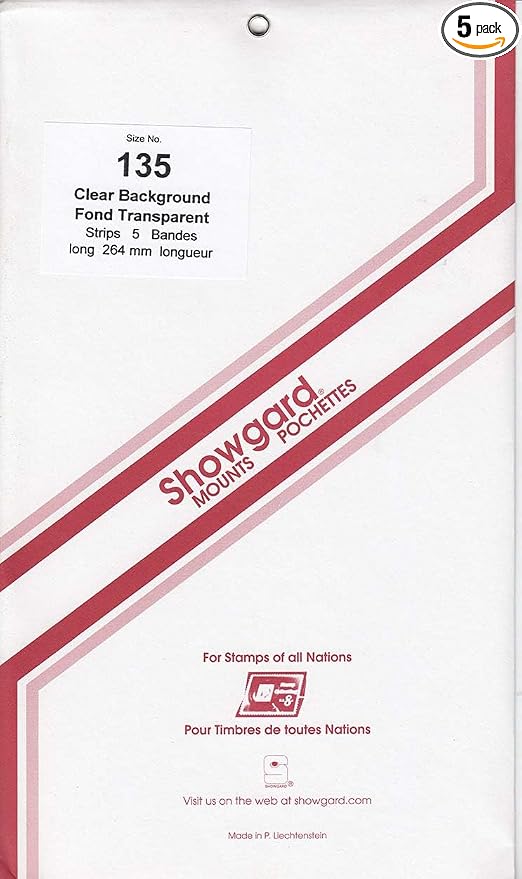 Strip Style Clear Stamp Mounts Size 135 by Showgard