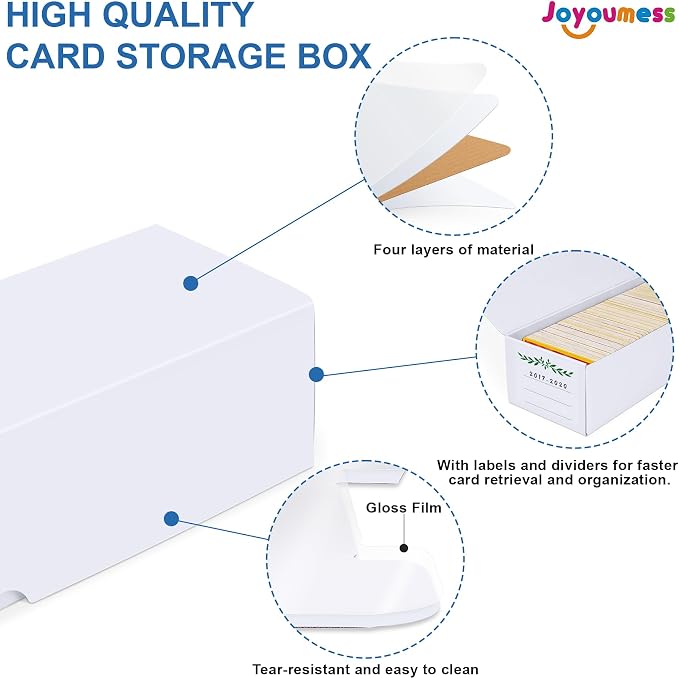 Trading Card Storage Box, 16 Pack Cardboard Card Organizer - Image 4