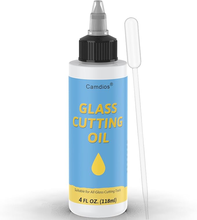 Glass Cutting Oil with Precision Application Top, Suitable by Camdios
