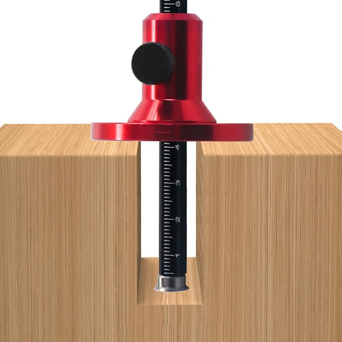 Garosa Wheel Marking Gauges Woodworking Scriber Line Marker Wood Tenon Scriber Metric Inch Scales Woodworker Alloy Blade Wheel Marking Indicator