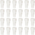 PATIKIL 7 mm Stop Peg Lock, 25 Pcs Pegboard Hooks Anti Sweep Theft Hook Locks Plastic Pegs for Mobile Accessories Shop Clothes Retail Security Display, White