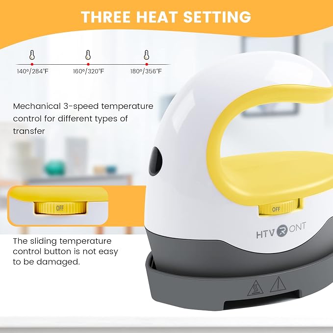 HTVRONT Heat Press Mini Heat Press Machine, Small Heat Press Portable Iron - Image 2
