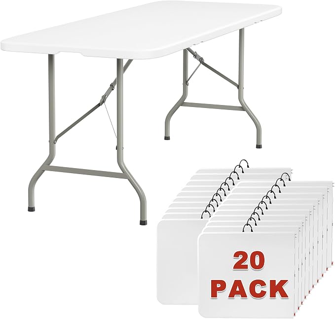 Elevon 6FT Folding Tables – Heavy Duty Portable Foldable Table by ELEVON