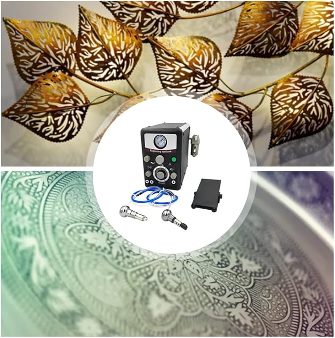 Pneumatic Impact Engraving Machine Pneumatic Engraver Machine Hand Engraving Stone Setting Tools Engraving Machine for Jewelry Making Metal Engraving and Carving