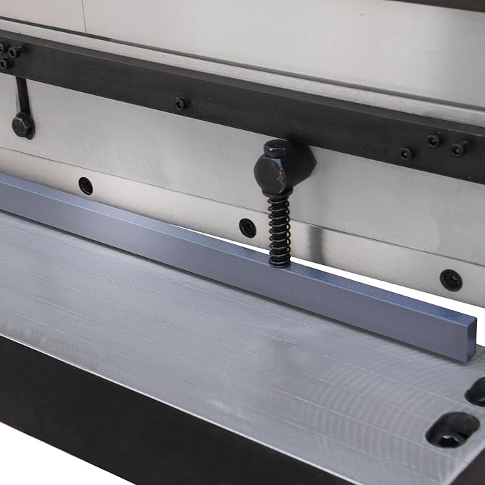KAKA INDUSTRIAL Heavy Duty Sheet Metal Brake,52 inch 3-in-1 Shear and Slip Roll Combo | 16-Gauge Capacity Industrial Bending Machine with Segment Fingers and Back Gauge for Metal Fabrication