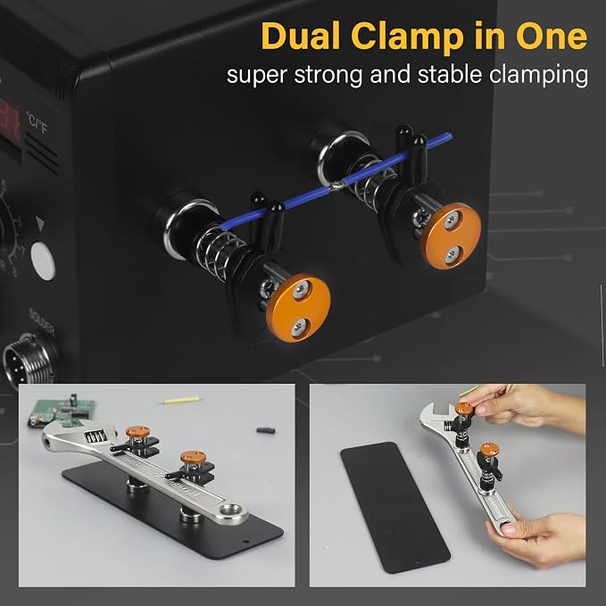 Magnetic Helping Hands Clamp Metal, Adjustable Third Hand Soldering Holder Stand - Image 4