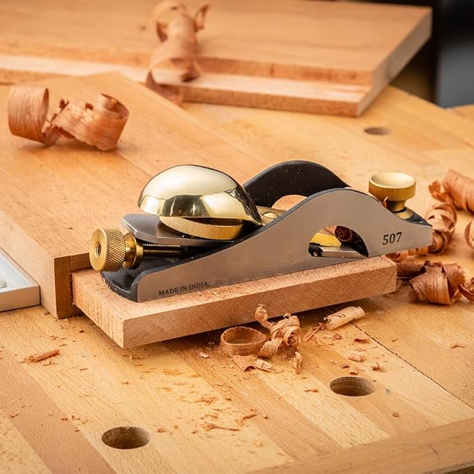 Bench Dog Rabbeting Block Plane – Durable Smoothing Plane w/Full-Width Blade – Wood Planer Hand Tool for Precise End Grain Cuts – Ideal Wood Cutting Tool for Small Rabbets Or Trimming Tenons