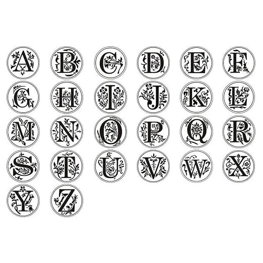 Medieval Initial Alphabet Sealing Wax Stamps, Brass Head Wooden Handle - Image 6
