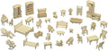 Dollhouse Furniture by CUTEROOM