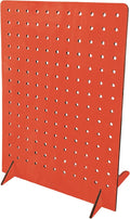 Torched Pegboard Display Stand for Jewelry, Craft Shows, Selling, Vendor Events, Tools, Peg Board Accessories Rack Organizer, XL 11.75" L x 4.3" W x 15.75" H, RED