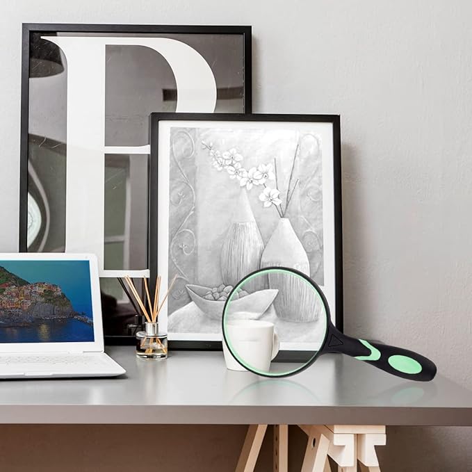 Large Magnifying Glass 5X Handheld Reading Magnifier - Image 4
