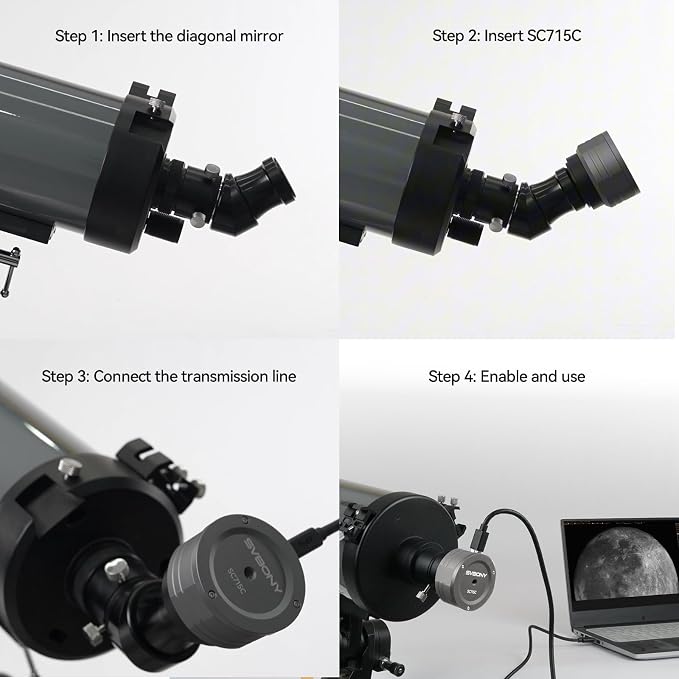 SVBONY SC715C Telescope Planetary Camera, 1.45μm Micro Pixel IMX715 Color - Image 6