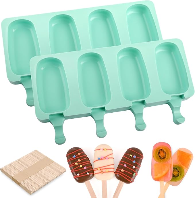 WMKGG Popsicle Silicone Molds Set, Ice Pop, Cakesicles by Focusonthekitchensupplies