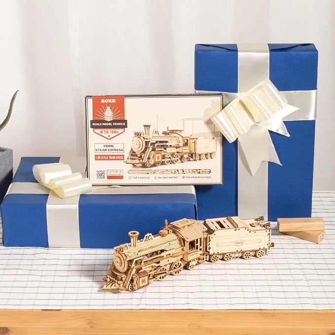 ROKR Model Car Kits Wooden 3D Puzzles Model Building Kits - Image 7