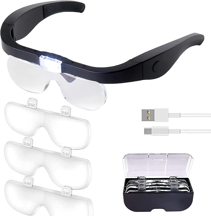 Rechargeable Magnifying Glasses by TMANGO