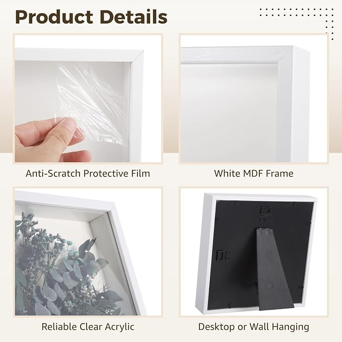 6PCS Shadow Box Frames, Deep Memory Box - Image 3
