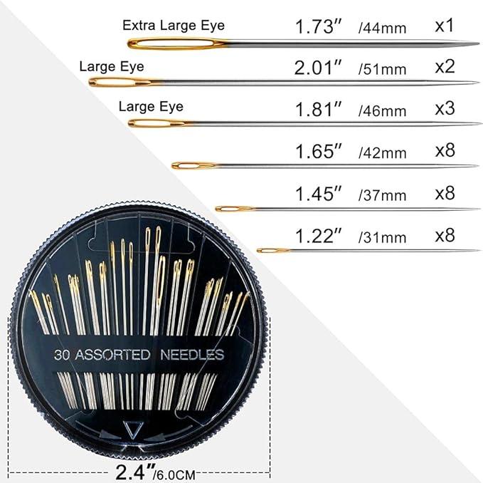 Premium 30/60 Pack Sewing Needles - Image 3
