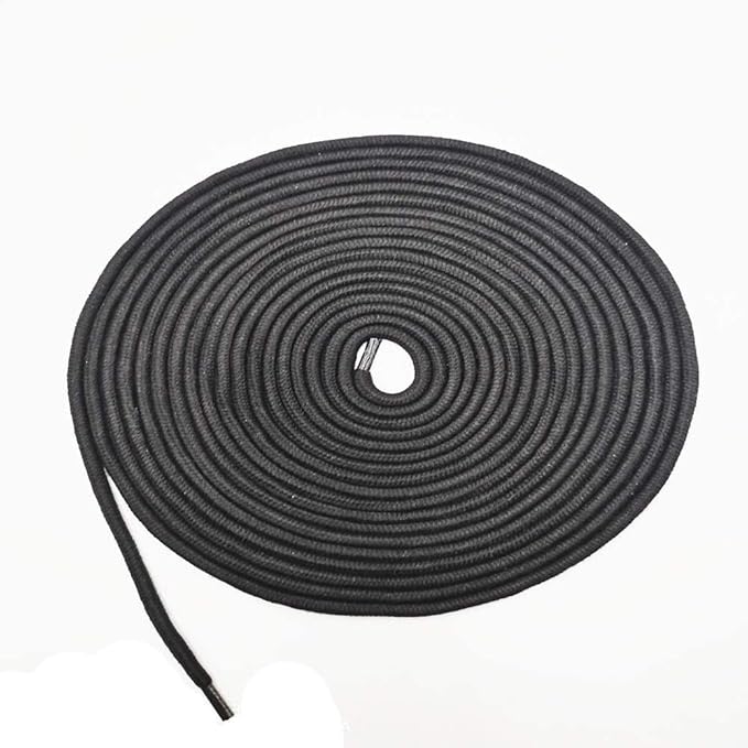 Soft Cotton Rope, 32 feet / 10m Rope, 8mm Thick, Soft Rope, Long Rope, Soft Tying Rope (Black+Black)
