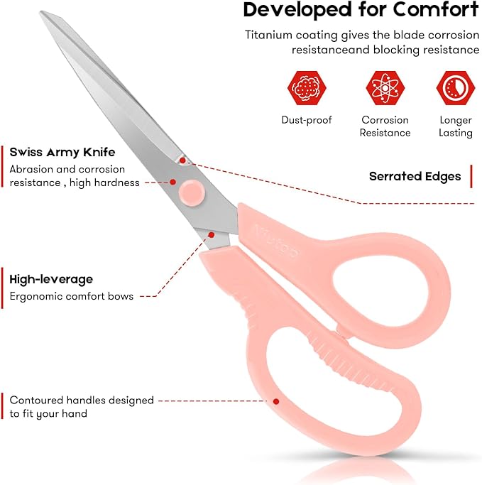 Niutop 8" All Purpose Scissors - Image 2