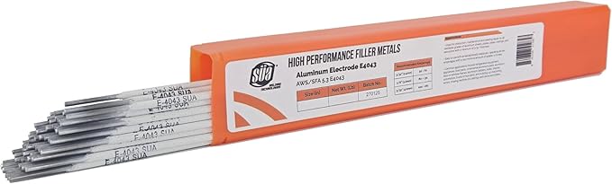 SÜA - Aluminum E4043 Stick Electrode Rod 1/8" x 14" - (0.5 Lb = 16 Rods)