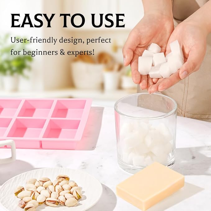 SJ Silicone Soap Molds 3 Packs, Rectangle Soap Molds - Image 4
