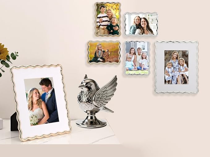 High-End Gold 4x4'' Square Zinc Alloy Picture Frames, - Image 8