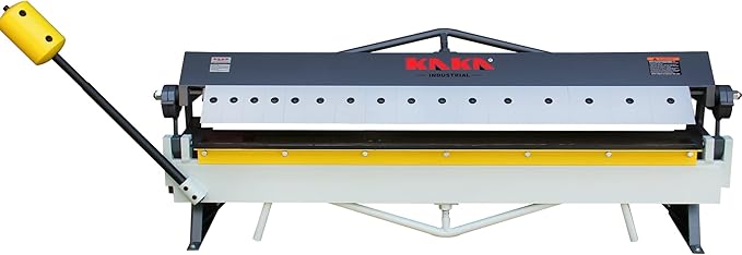 KAKA INDUSTRIAL Box and Pan Brake, 48-Inch Metal Brake, 16 Gauge Mild Steel Capacity Pan and Box Brake, Heavy-Duty Bending Brake with 16 Fingers, 1–135 Degree Adjustable W-4816Z