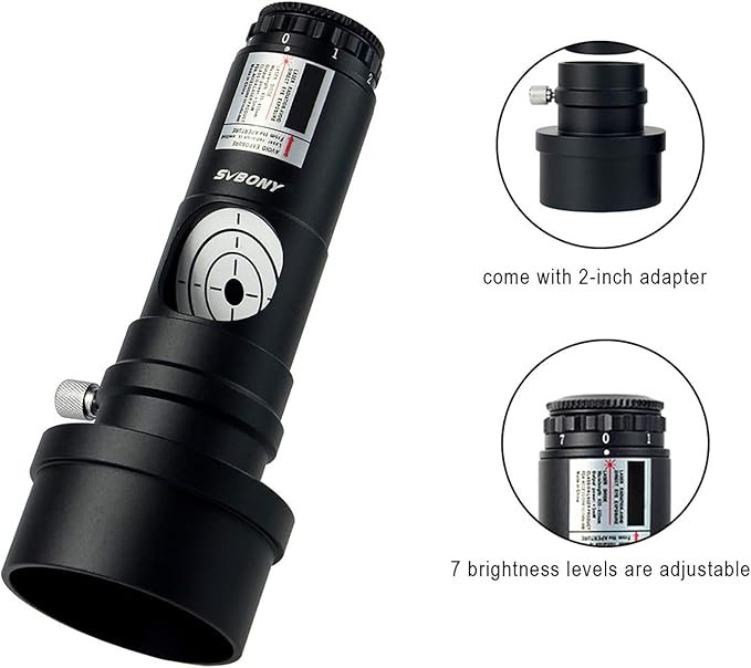 SVBONY Red Laser Collimator for Newtonian Marca Telescope Alignment 1.25 inches - Image 2