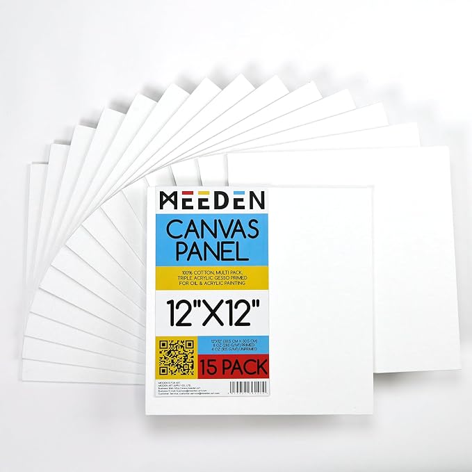 MEEDEN 12-Pack 100% Cotton Canvas Boards - Image 5