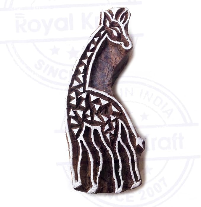 Royal Kraft Wooden Stamps DIY Fabric, Henna Printing Blocks THDtag051 - Image 3