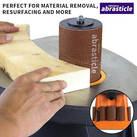 18 Pack Spindle Sander Sleeves, Sanding Sleeves for Oscillating Sander, 150 Grit Sandpaper, 4-1/2" Length, Each 3 of 1/2",3/4",1",1-1/2", 2", 3" Diameter