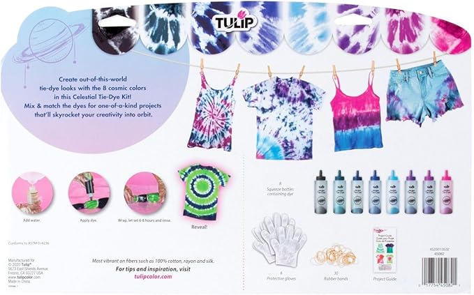 Tulip One-Step Tie-Dye Kit Celestial, Large Party Activity, Permanent Fabric Dye - Image 2
