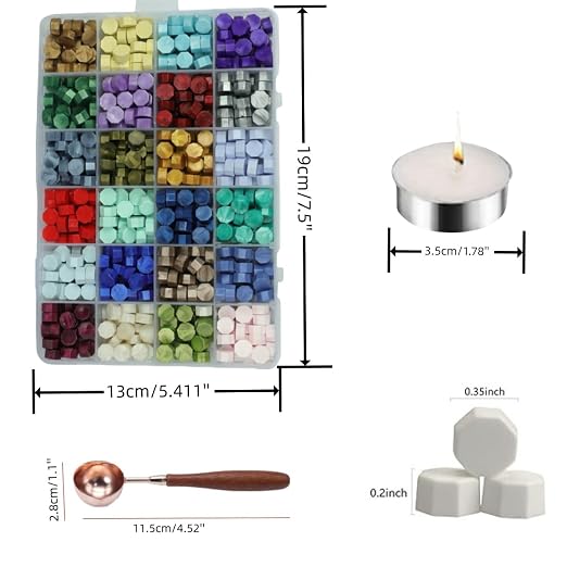 600 Pcs Assorted Color Sealing Wax Beads Bulk - Image 4