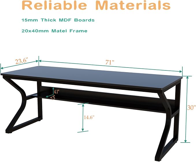 OSCHF 71-Inch Extra Long Desk - Image 2