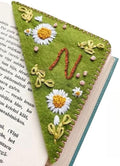 MOTEERLLU Personalized Hand Embroidered Corner Bookmark by MOTEERLLU