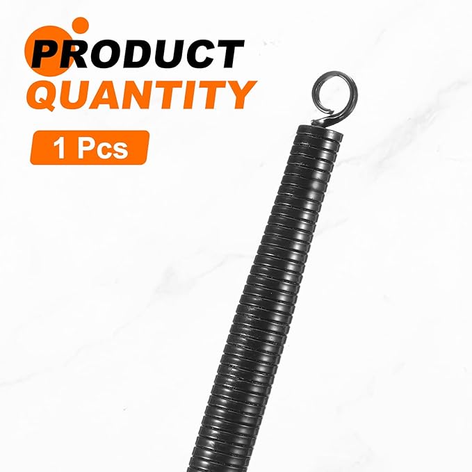 HARFINGTON PVC Spring Tube Bender 15.7mm OD 1000mm Long A Type Conduit Pipe Bender Bending Spring for Pipe Bending Devices in Home Hydropower, Black