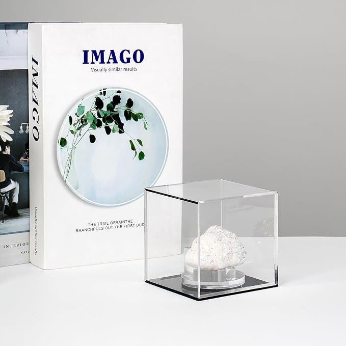 Transparent Acrylic Square Cube Containers - Image 2