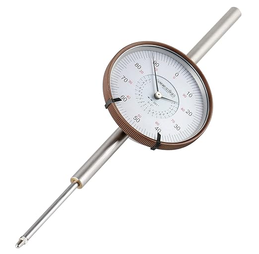 Accusize Industrial Tools Agd2 Style 0-2'' by 0.001'' Dial Indicator with A 3'' Big Face, Lug Back, P900-S090