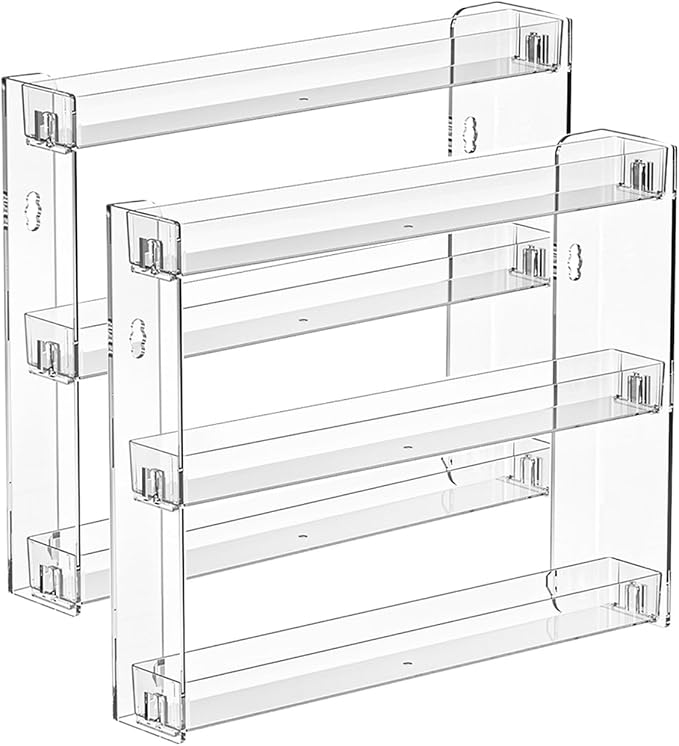 2Pack 3 Tier Display Rack, Acrylic Craft Paint Storage Organizer, Miniature - Image 9