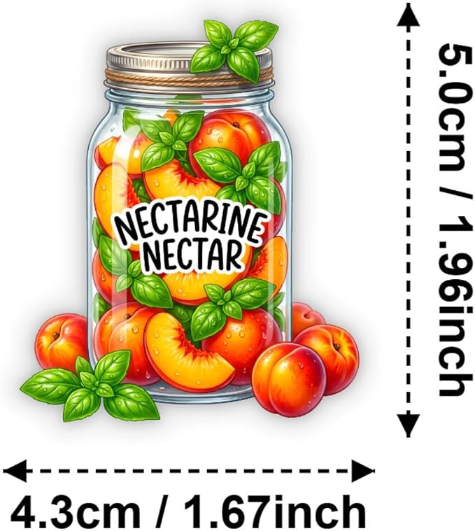 50Pcs Unique Transparent Fruit Stickers - Image 2