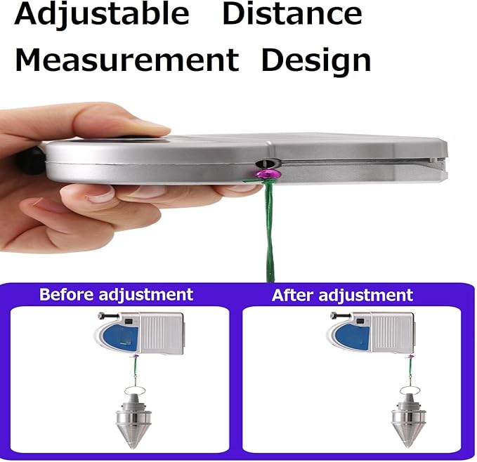 Retractable Plumb Bob With 19.7ft String, Magnetic Retractable Plumb Bob Construction Tools, Automatically Stretch Line Quickly Stabilize Plumb Bob Tool, Plumb Bob Reel Retractable