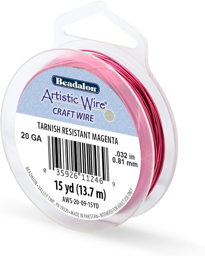 Artistic Wire, 20 Gauge Tarnish Resistant Colored Copper Craft Wire, 15 yd by ArtisticWire
