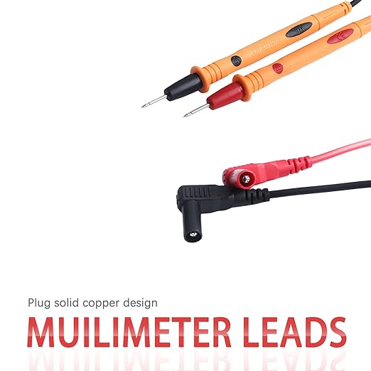 1000V 10A Multimeter Test Leads, Multimeter Leads+2pcs Alligator Clips, Test Probes Leads