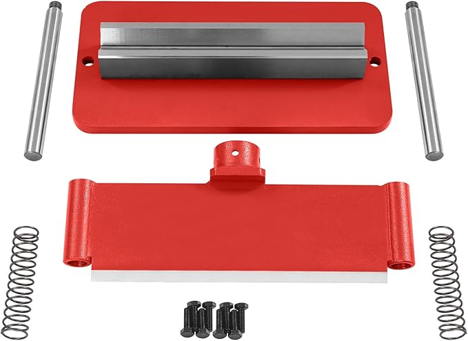 12" Press Brake Attachment for 12&20 Ton Hydraulic Press, 3/16" Bending Thickness Press Brake Attachment, Heavy-Duty Metal Bending Accessories for Metal Sheet Bending Forming Shapes (Red)