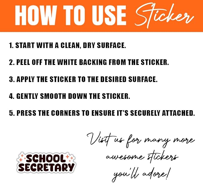 MAIANEY School Secretary Sticker Pack 12pcs – Funny Office Stickers - Image 5