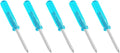 5PCS Mini Phillips Screwdriver, 3mm Cross Head with Blue Non-slip Handle for Small Appliances, 1.77"(45mm) Total Length, Non-magnetic