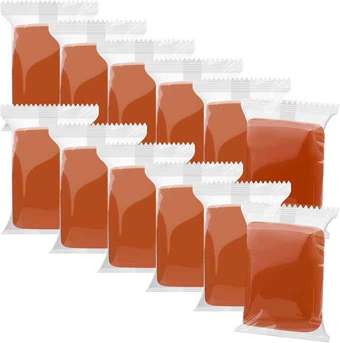 Air Dry Clay, 12 Packs Brown Molding Clay by WOLWEFA
