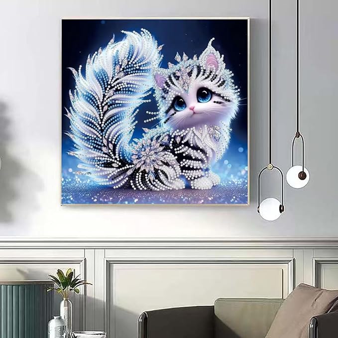 Cat Special Shape Diamond Art Kits - Image 4