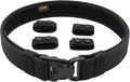 Duty Belt w/ 4 Keepers 2.25" Nylon Stiff Utility Belt Police Correctional Officer Work Patrol Gear Carrier M