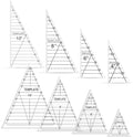 TSV 8 PCS 60° Triangle Quilting Rulers/30°-60°-90° Triangle Quilt Templates | by TSV